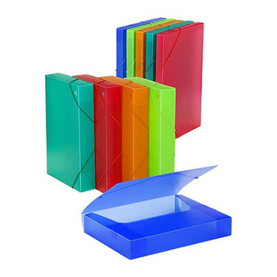 Carpeta projectes fermall PP llom 5cm blau