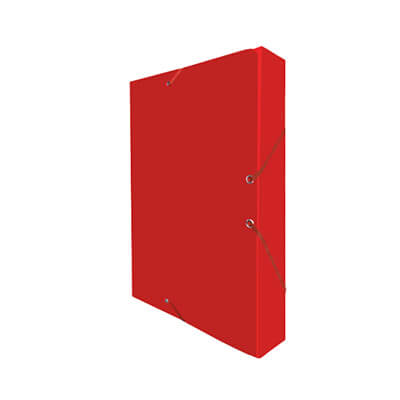 Carpeta projectes fermall PP llom 5cm vermell