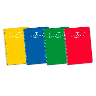 Cuadernos Folio espiral C4 Enri Status tapa dura