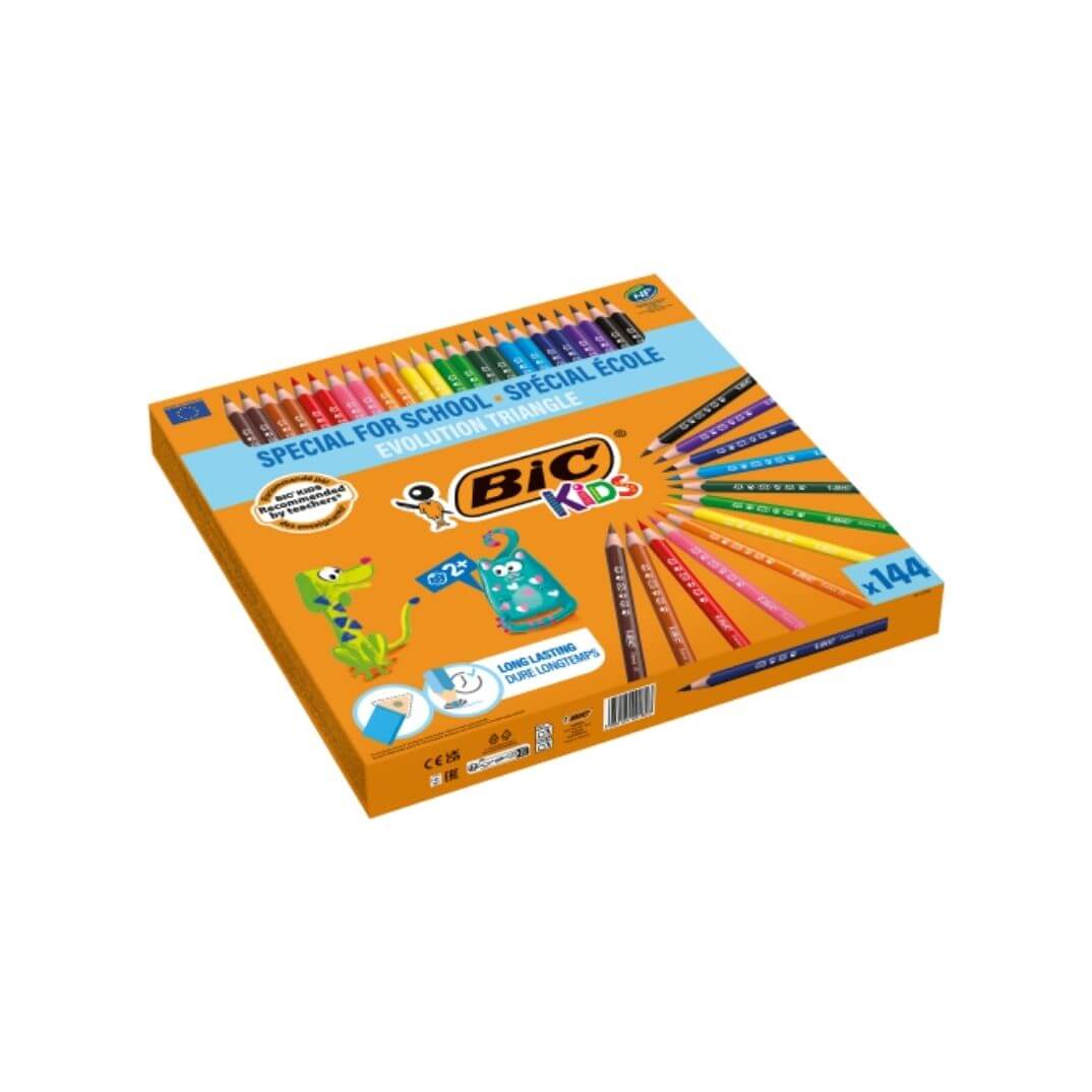 144 lápices triangulares Bic Kids