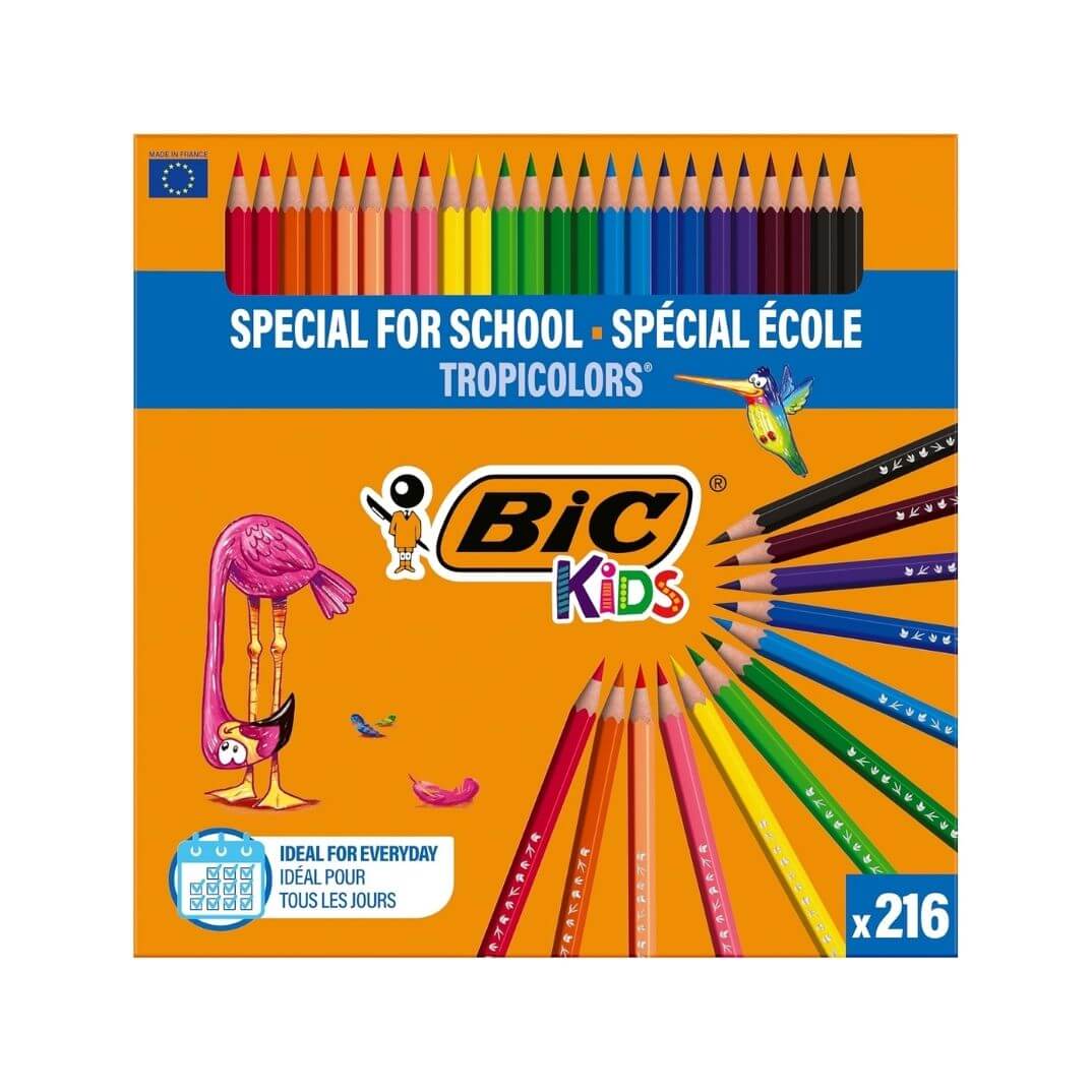 216 lápices de color Bic Kids Tropicolors
