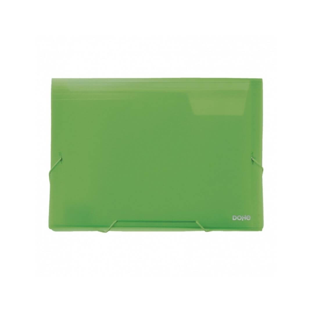 Carpetas acordeón translucido verde A4