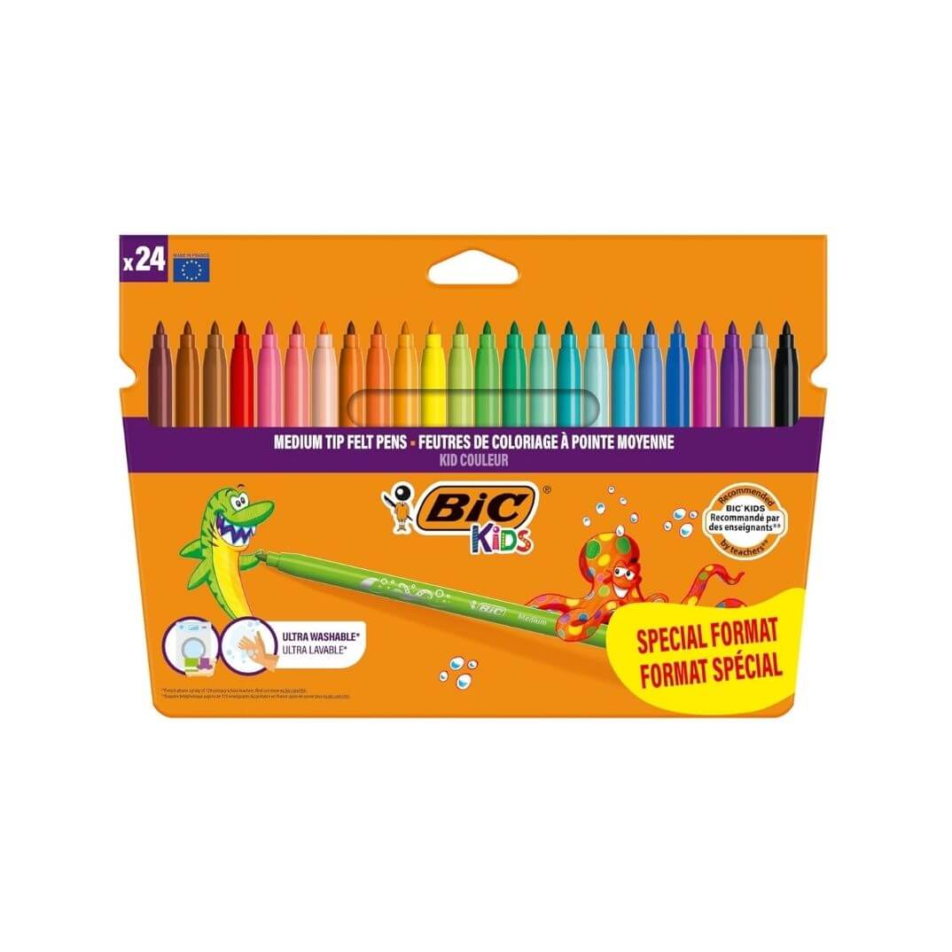 Caja rotuladores Bic kids color 24