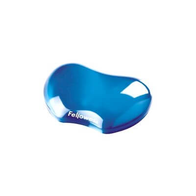 Mini reposamuñecas gel crystal Fellowes azul