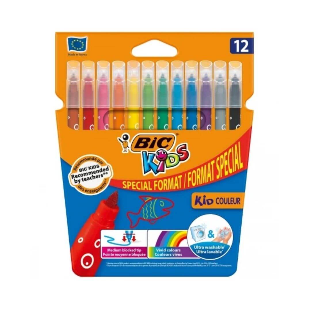 Caja rotuladores Bic kids color 12