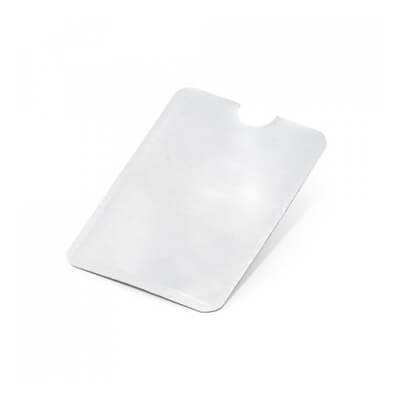 Funda targeta de crèdit RFID blanca