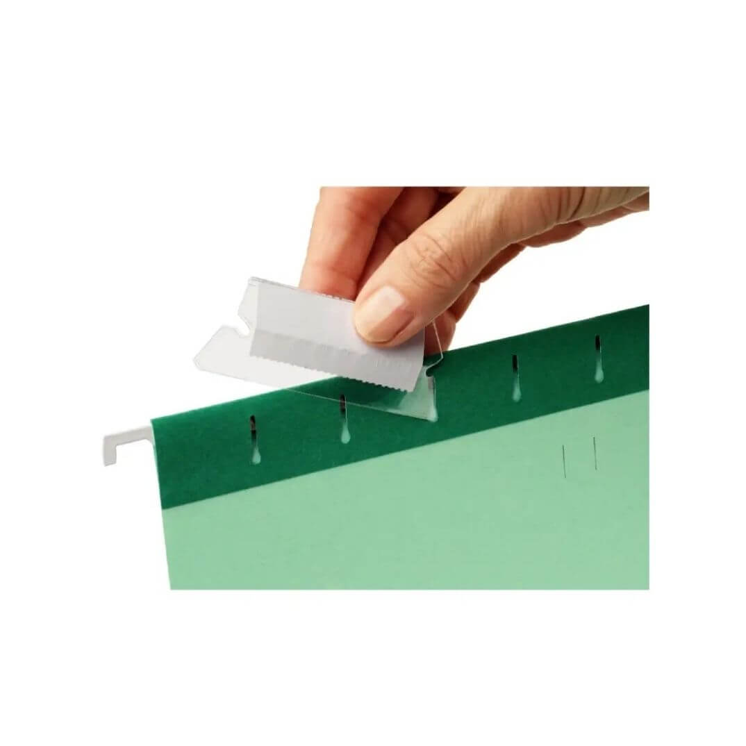 Pack 25 visors Esselte 5cm per carpetes penjants