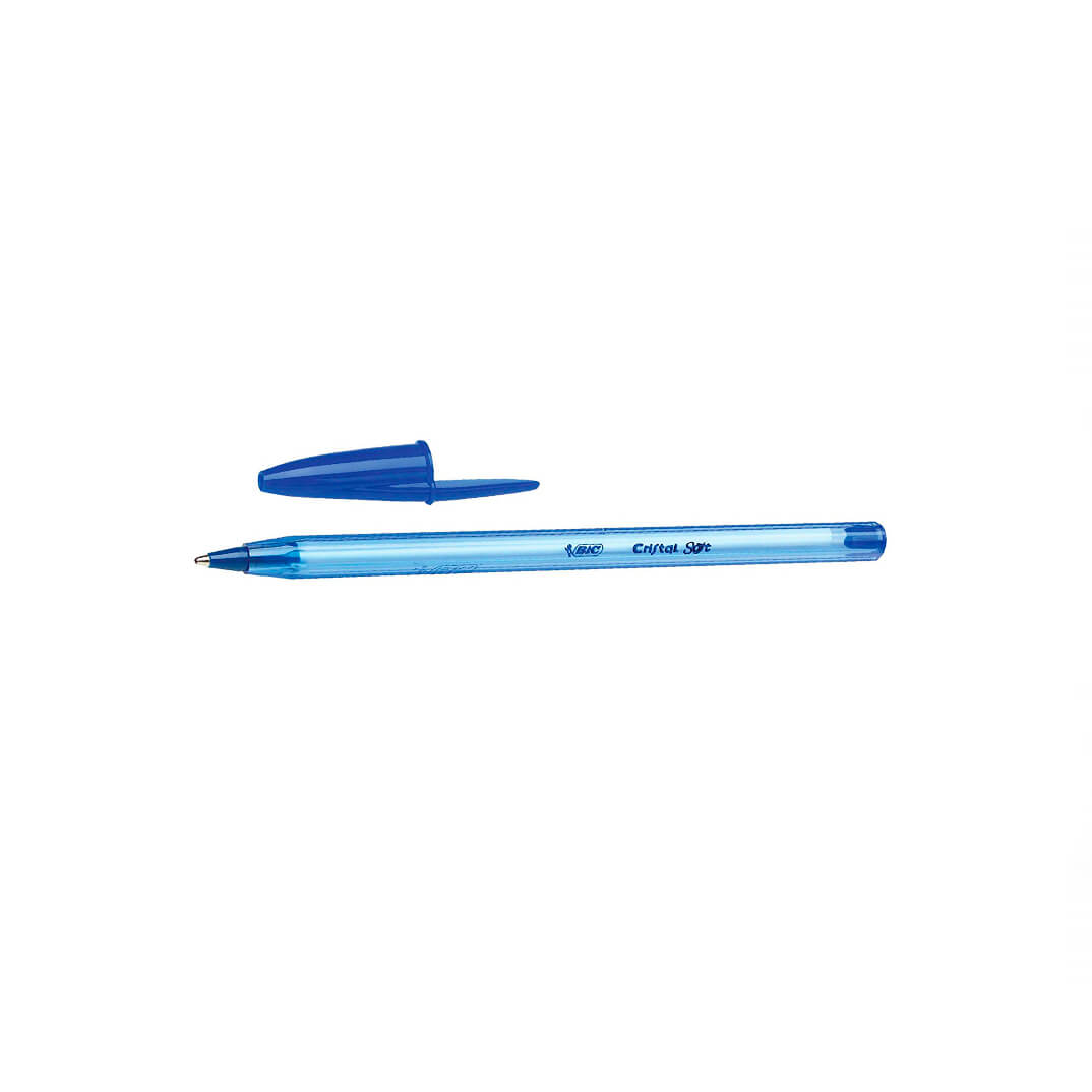 Bolígrafo Bic Cristal soft azul