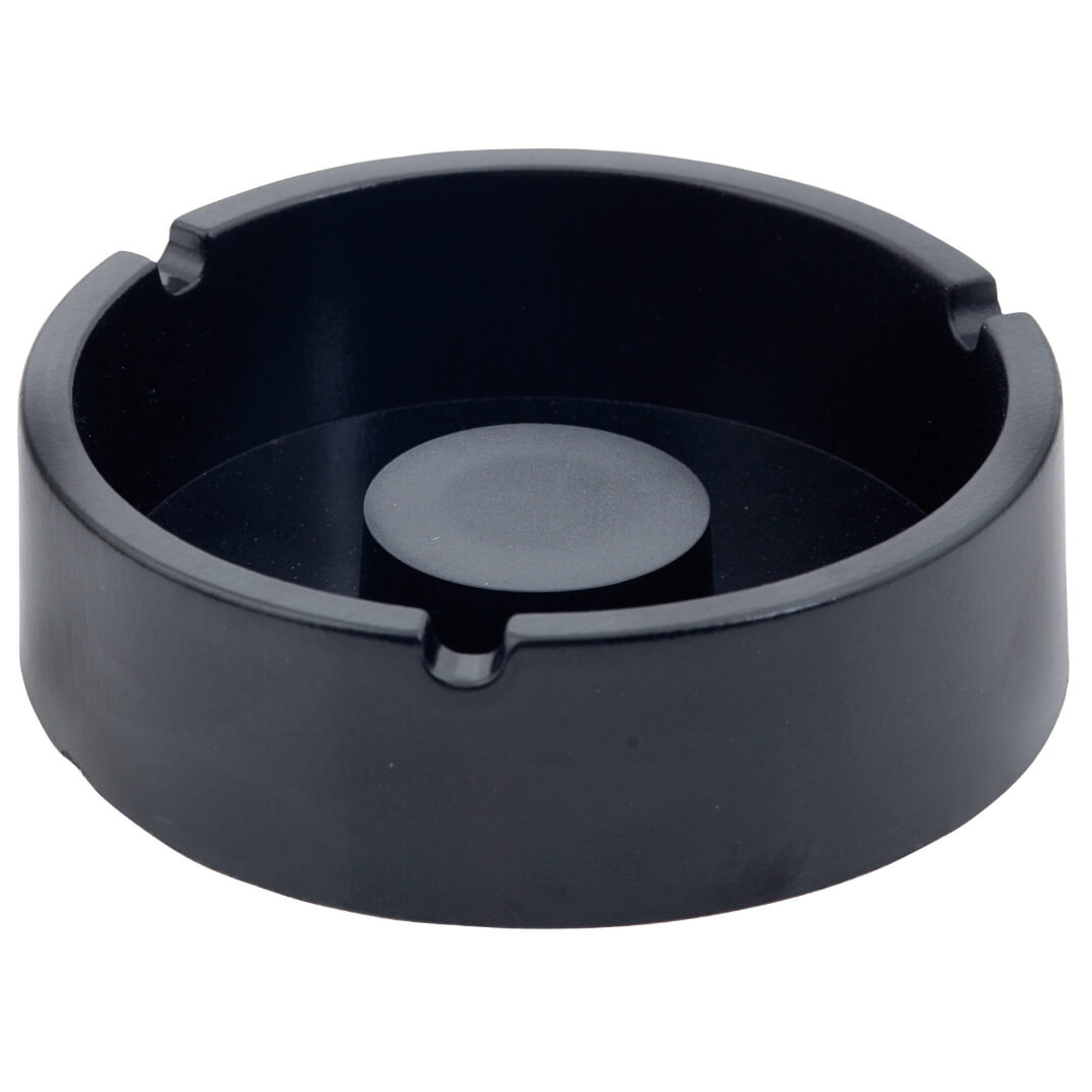 Cenicero redondo negro 105mm