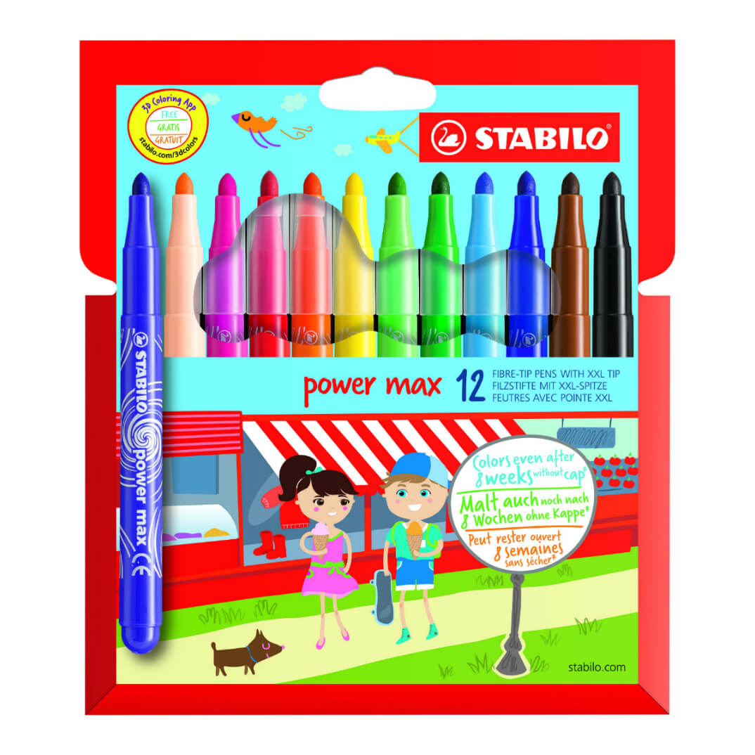 Rotulador Stabilo Power Max punta gruesa 12u