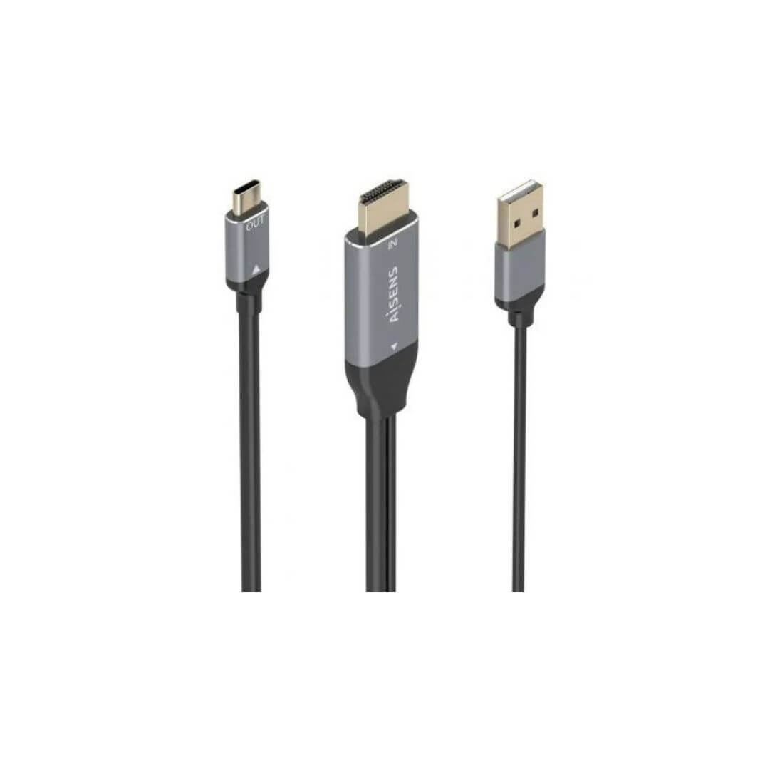 Cable conversor Aisens HDMI a USB-A/C macho 1.8m