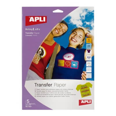 Blister papel transfer A4 prendas oscuras