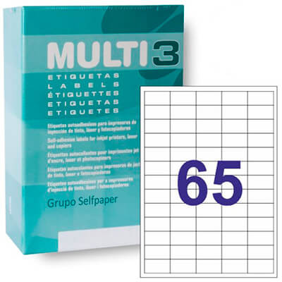 Caixa etiquetes Multi3 38x21,2 500f