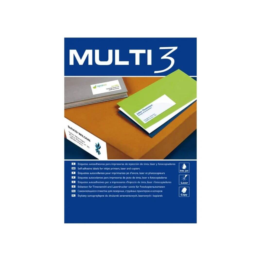 Caixa etiquetes Multi3 48.5x16.9  500f