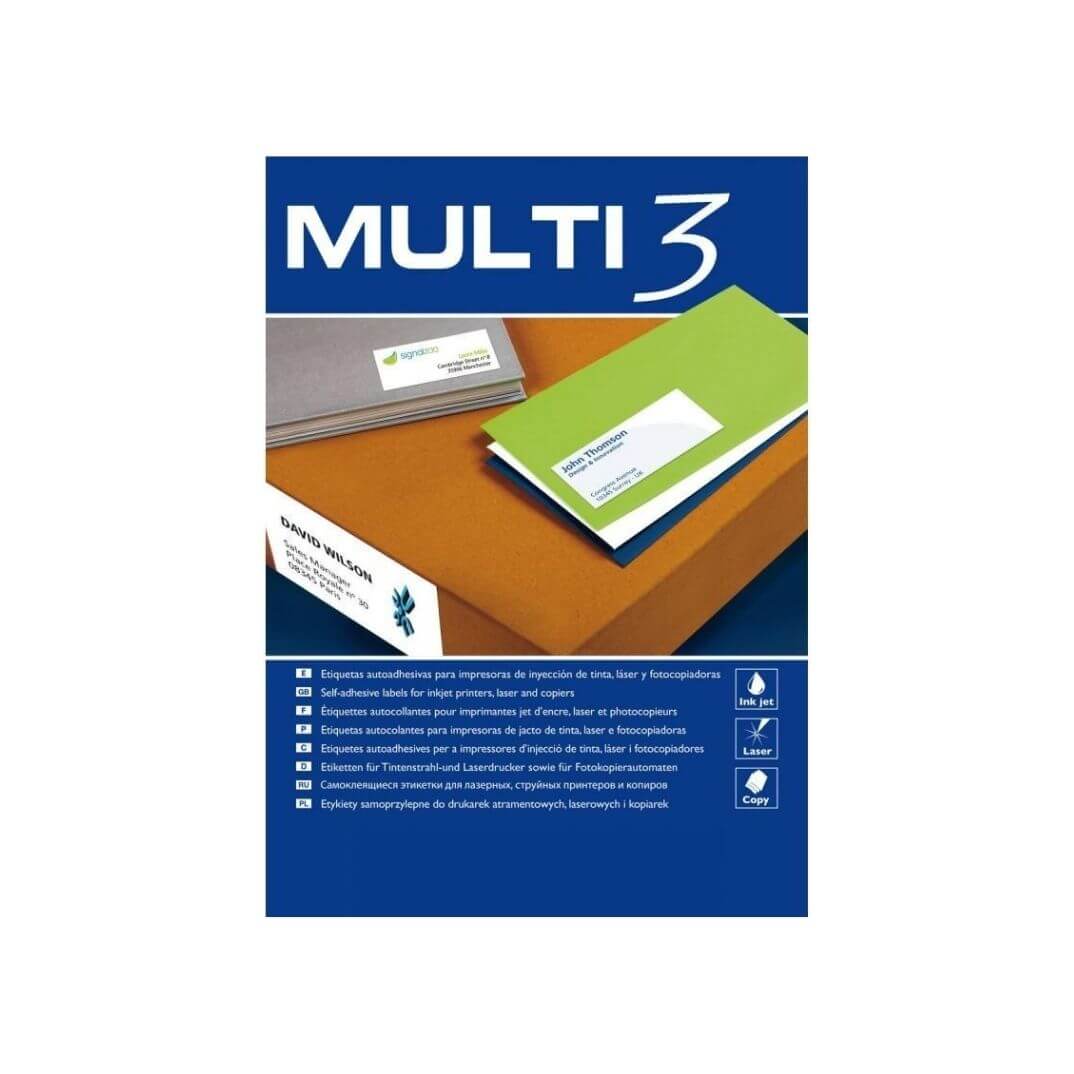 Caixa etiquetes Multi3 105x35 500f