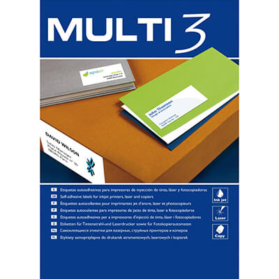 Caixa etiquetes Multi3 105x57 500f