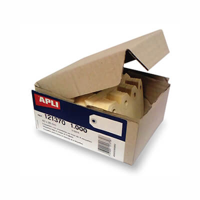 Caixa de 1000 etiquetes amb volandera 80x38mm