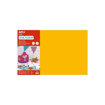 Goma EVA 600x400mm naranja (pack 5u)