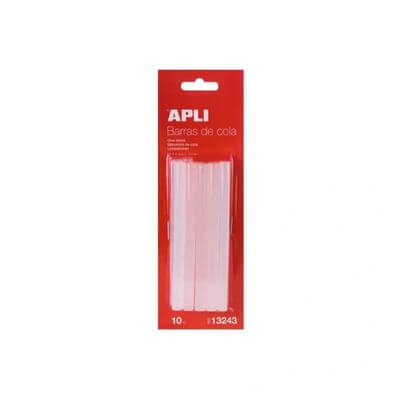 Pack 10 barres cola termofusible 0.75x10cm Apli