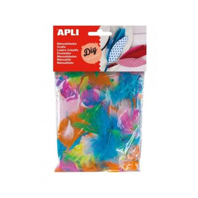 Plomes collage colors assortits 14g Apli