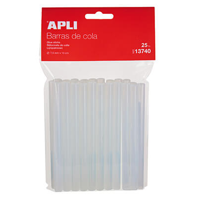 Pack 25 Barres silicona de cola 7,5mm x 10cm