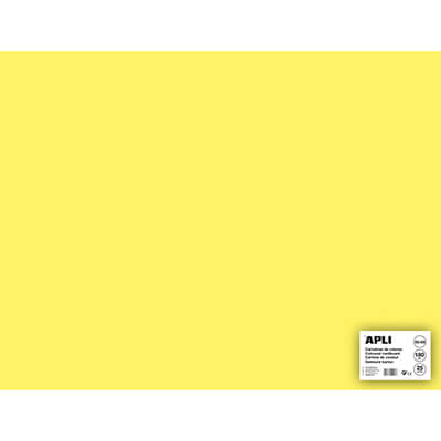 Cartolina 50x65 170g groc clar (pack 25)