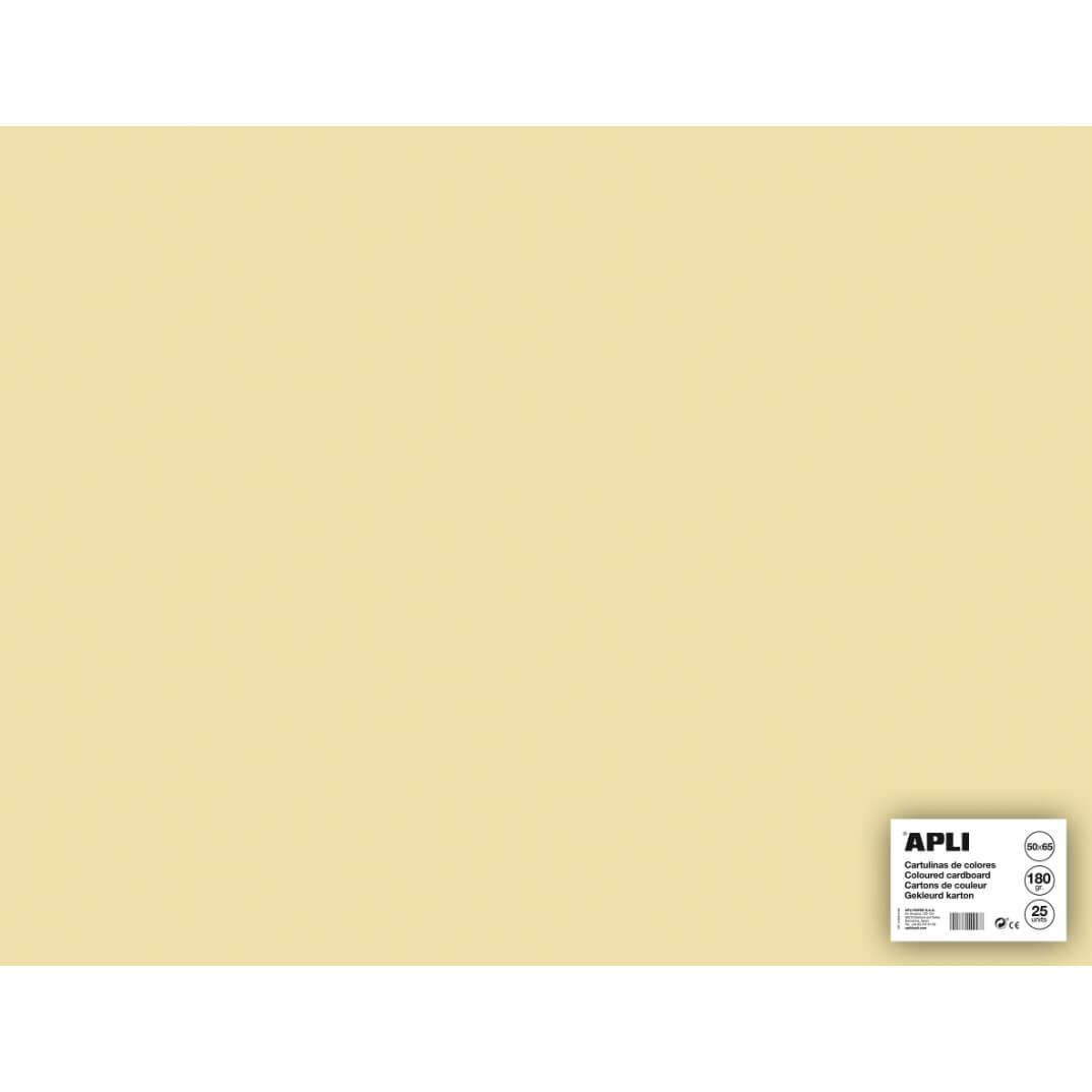 Cartolina 50x65 170g crema (pack 25)
