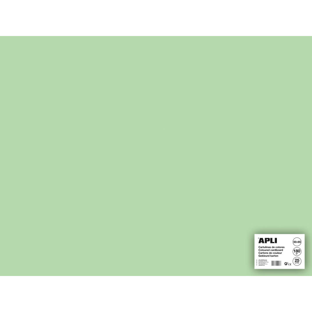Cartolina 50x65 170g verd maragda (pack 25)