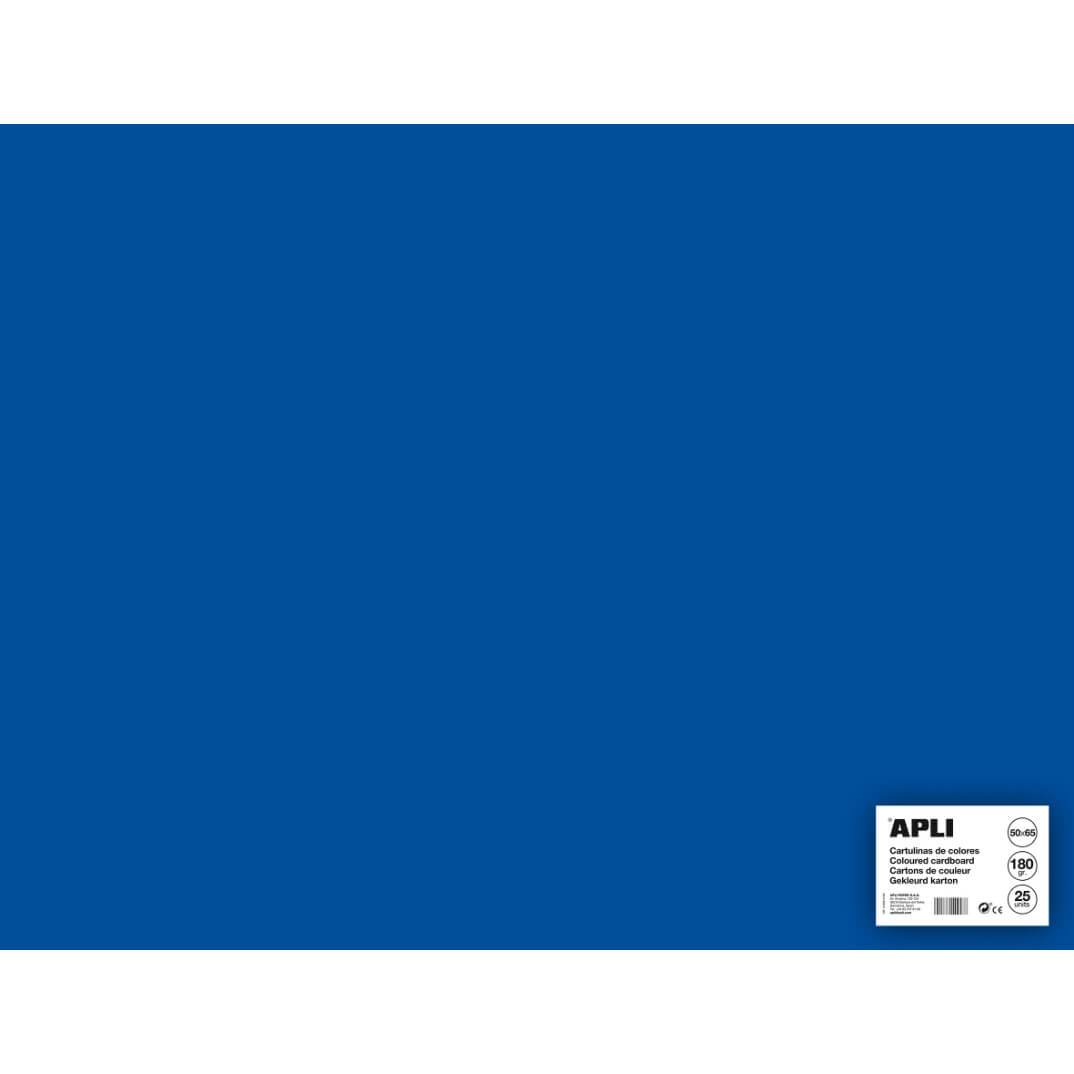 Cartulina 50x65 170g azul oscuro (pack 25)