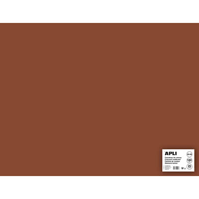 Cartulina 50x65 170g marrón (pack 25)