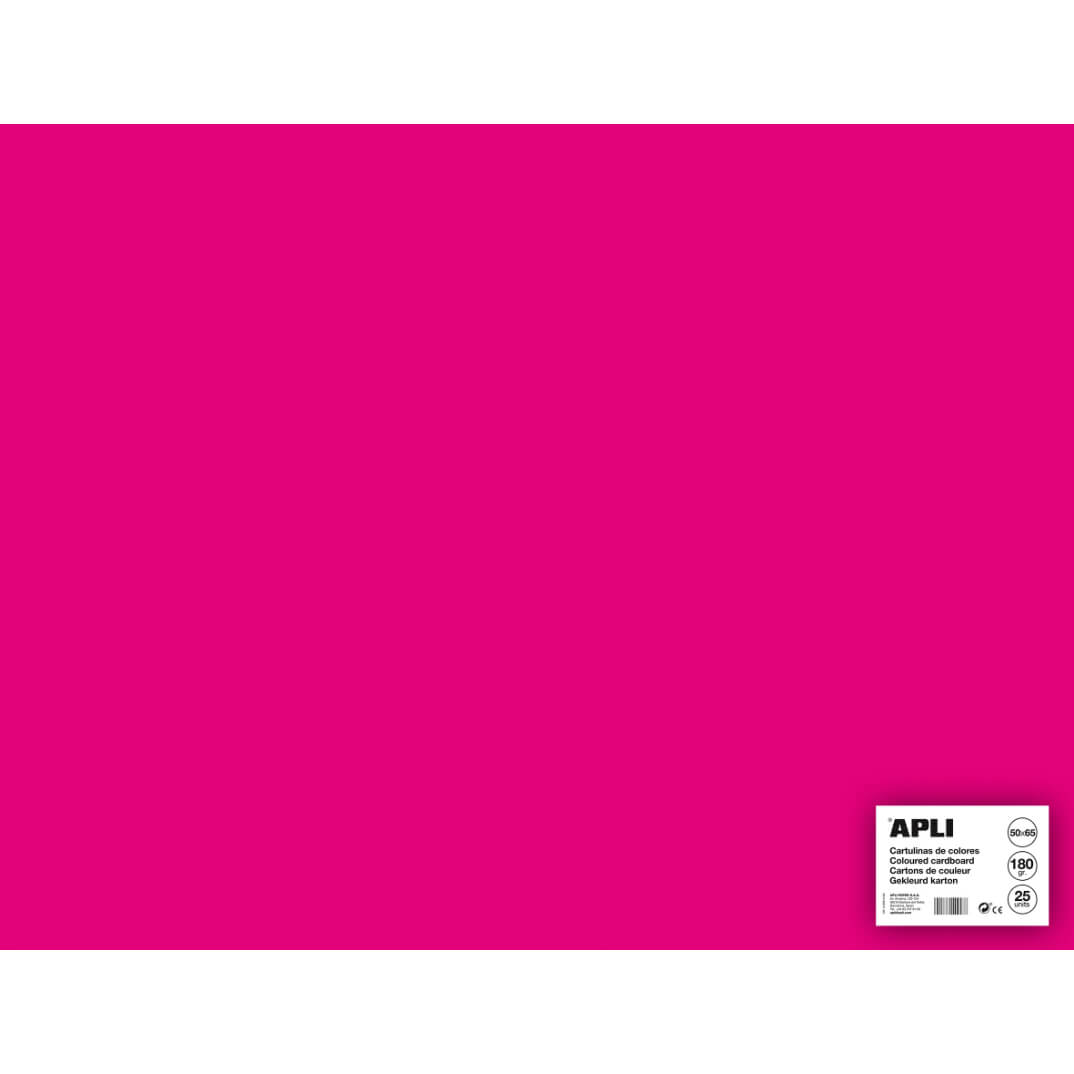 Cartulina 50x65 170g fucsia (pack 25)