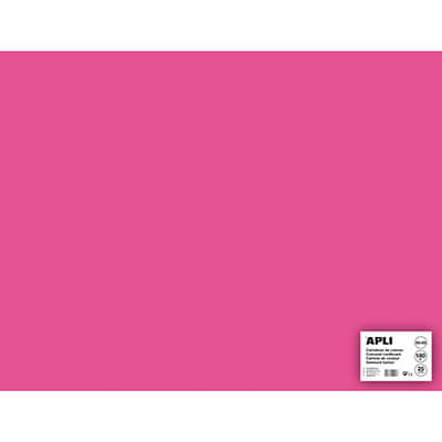 Cartulina 50x65 170g rosa fluor (pack 25)