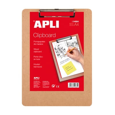 Portabloc Apli fusta A4