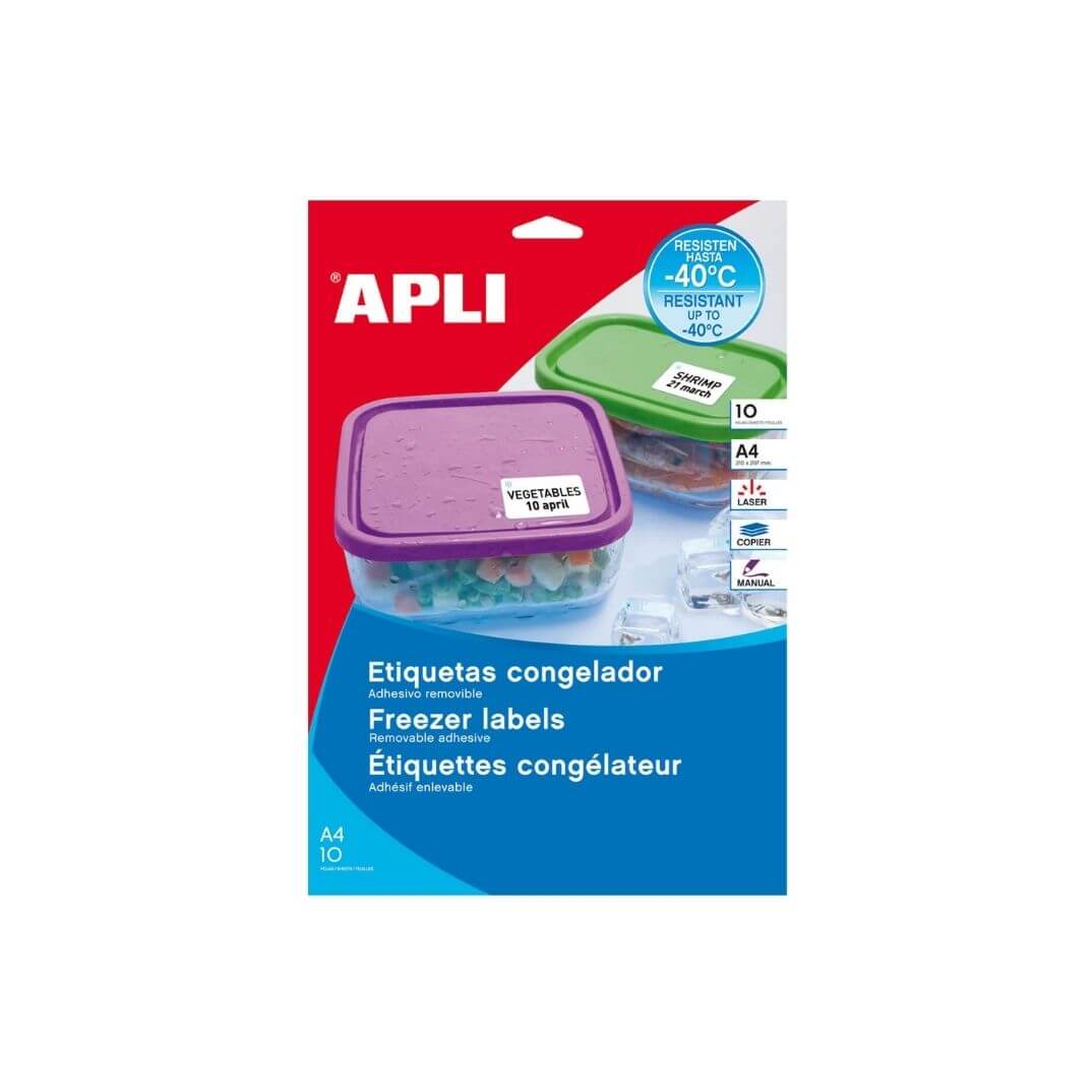 Etiquetas Apli removibles congelador 38,1x21,2mm