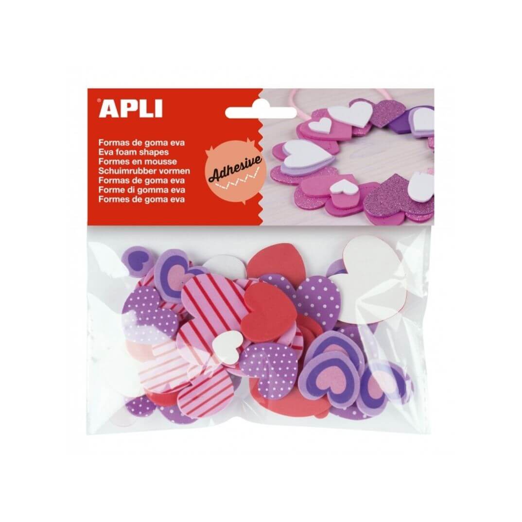Formes goma EVA adhesives amb estampats 40u