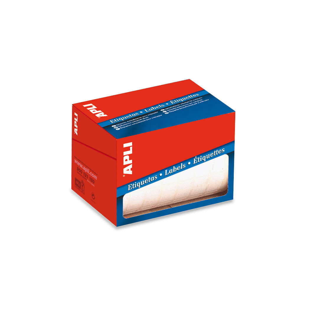 Rollo etiquetas adhesivas Apli Ø 25mm
