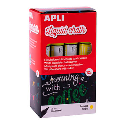 Retulador de guix Apli color groc