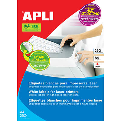 Etiquetas adh para impresora láser 210x297