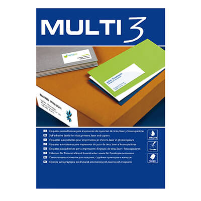Caja etiquetas Multi3 48,5x25,4 100h