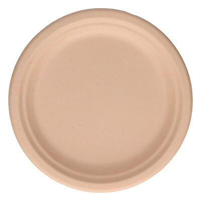 Paquete de 50 platos compostables 22cm