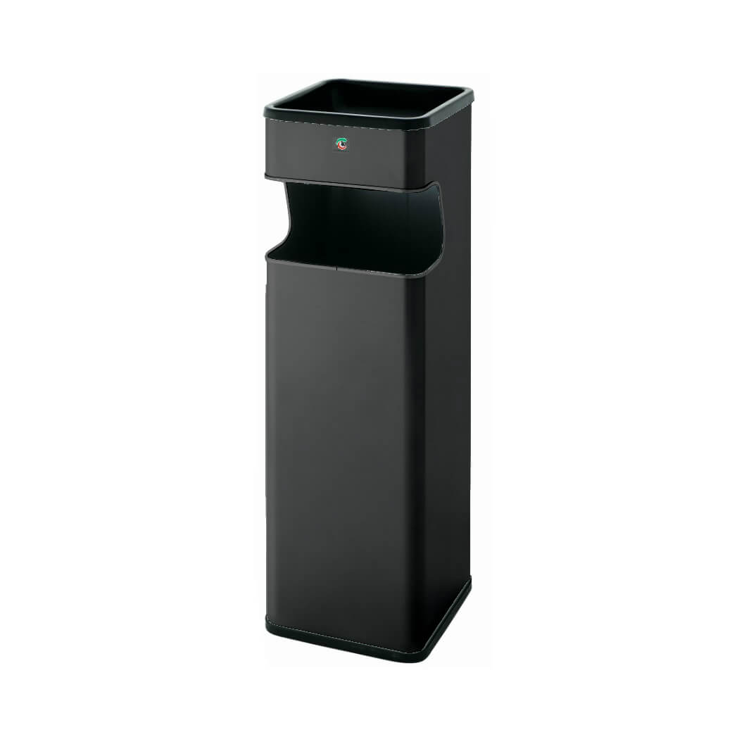 Cenicero papelera negro