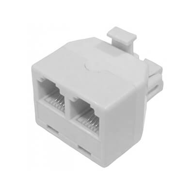 Adaptador telefónico doble