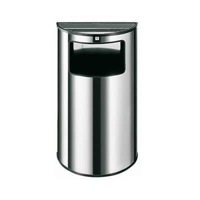 Cenicero papelera acero inox. grandes superfícies