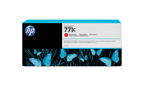 Cartucho de tinta original HP 771C rojo cromático