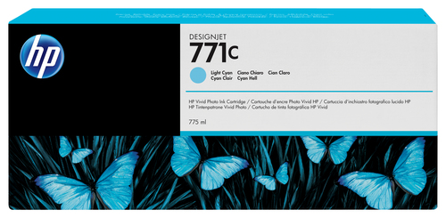 Cartutx de tinta original HP 771C cian clar