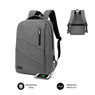 Motxilla Subblim City Backpak 15.6" gris