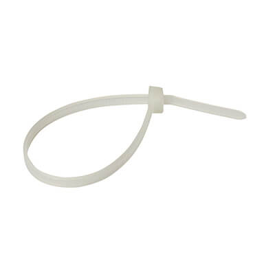 Bridas de nylon blancas 250x4.8mm (100u)