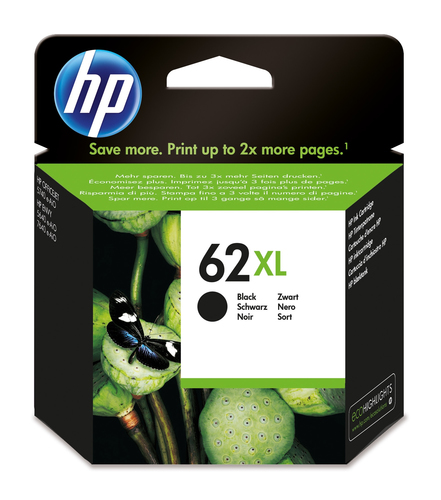 Cartucho de tinta original HP 62xl negro