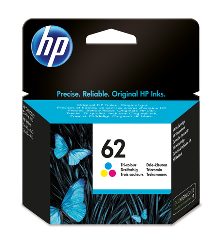 Cartucho de tinta original HP 62 Tri-color