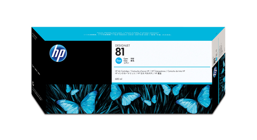 HP cartutx cian nº81 DesignJet 5000/5000ps